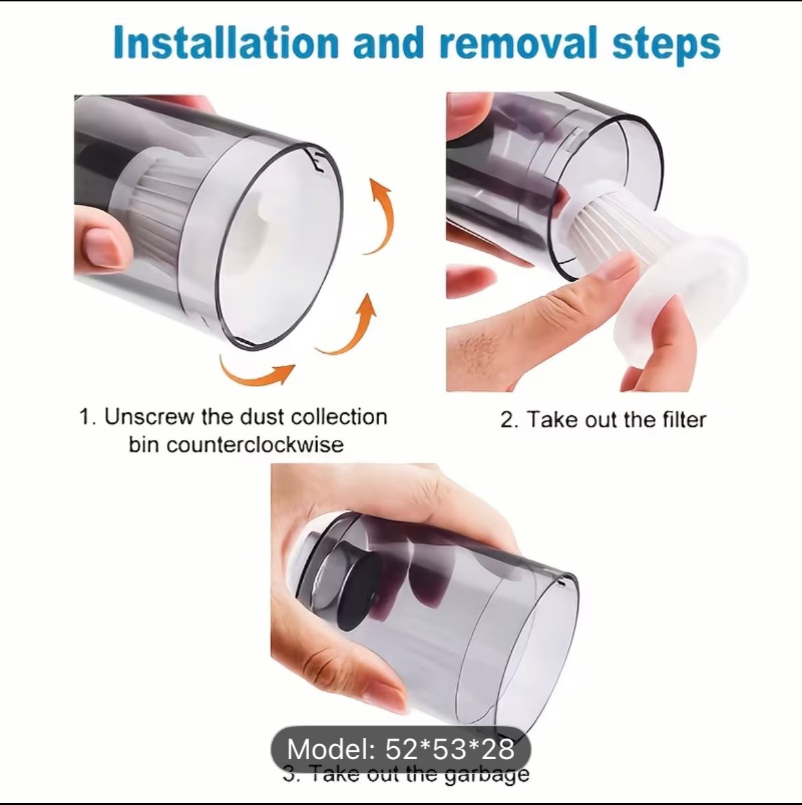 VacuPro Universal Vacuum Hair Filter