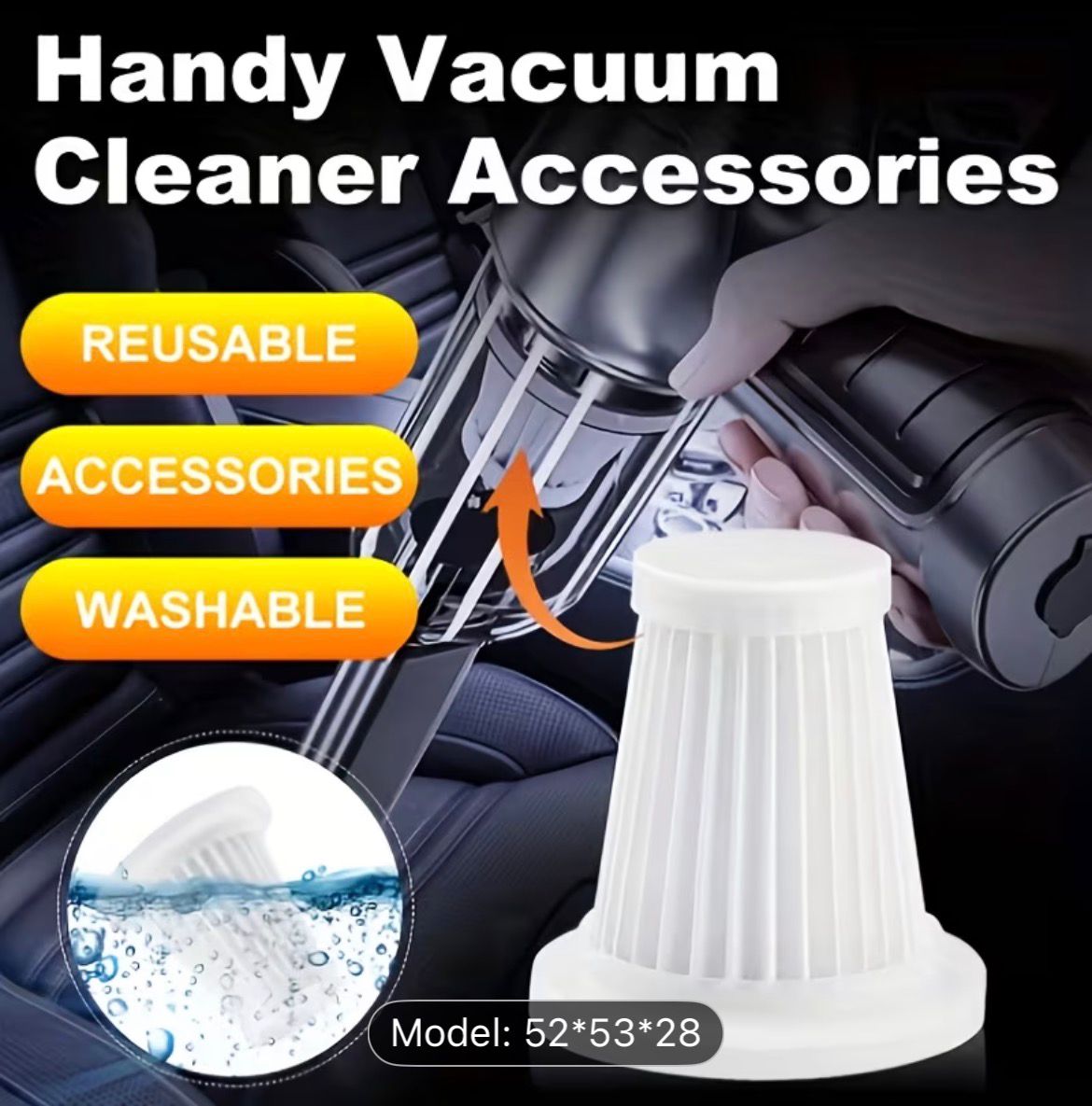 VacuPro Universal Vacuum Hair Filter